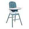 Chicco Stack Hi-Lo High Chair in Tide 3/4 Front View image number 2