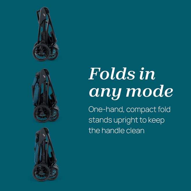 Folds in any mode. One-hand, compact fold stands upright to keep the handle clean. image number 8