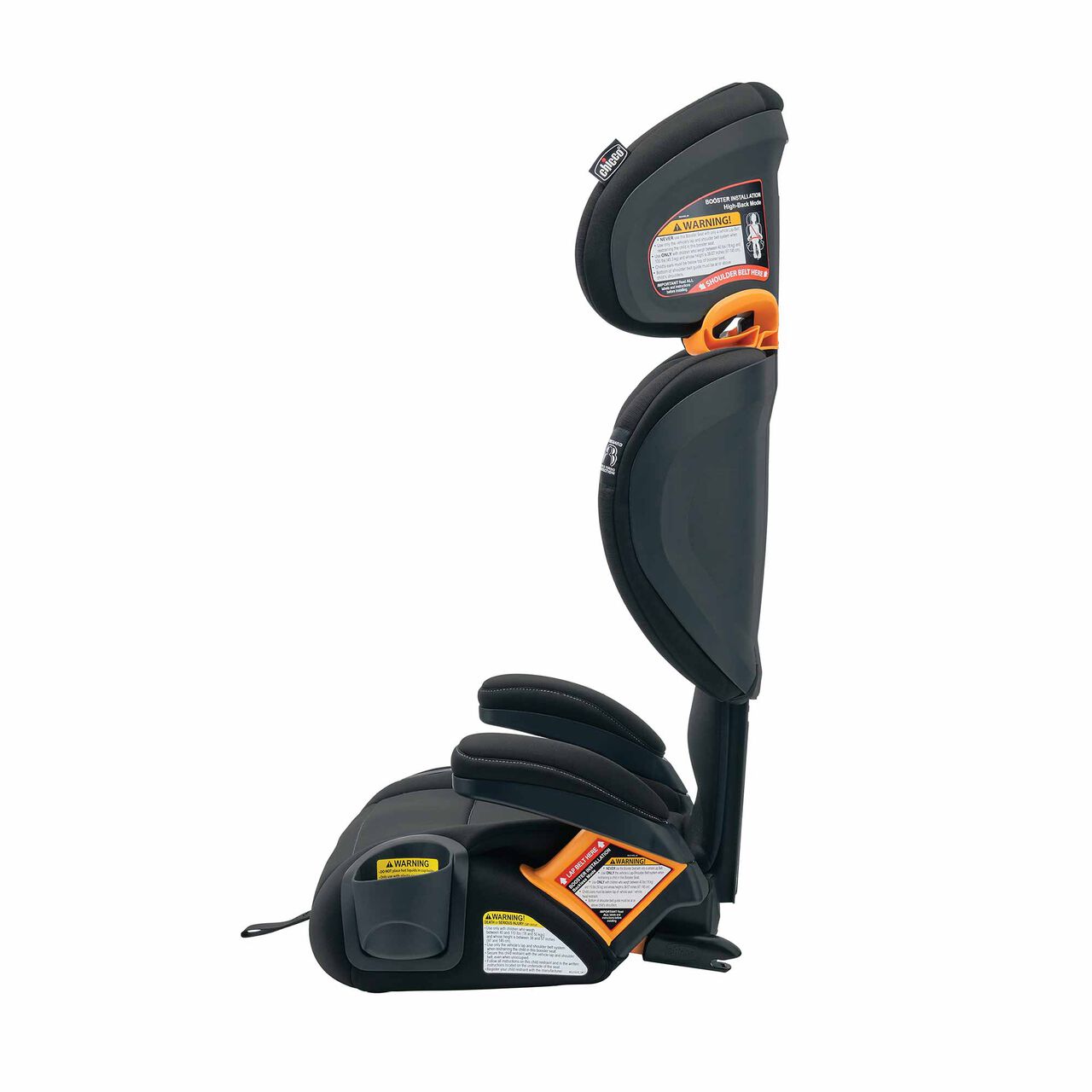 Chicco KidFit ClearTex Plus Car Seat in Obsidian Left Profile View image number 6