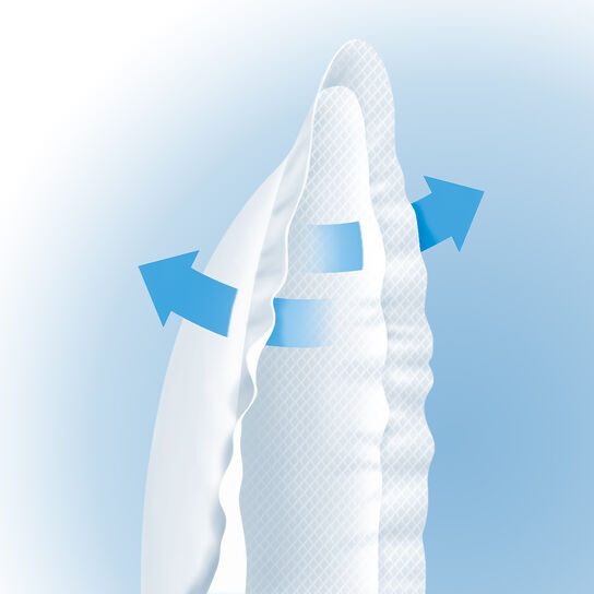 Soft, breathable fabric of the NaturalFit Nursing Pads is gentle on skin image number 4