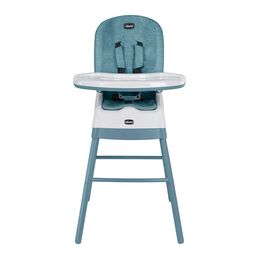 Chicco Stack Hi-Lo High Chair in Tide Front View