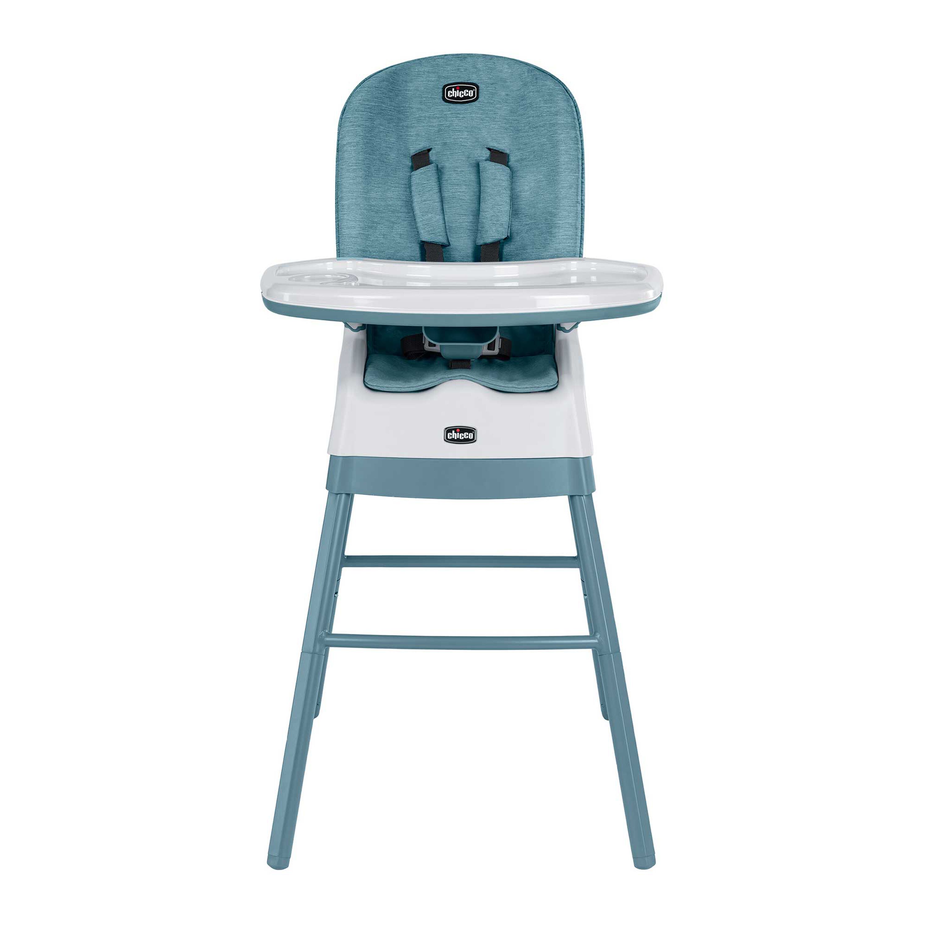 Chicco Stack Hi-Lo High Chair in Tide Front View image number 1