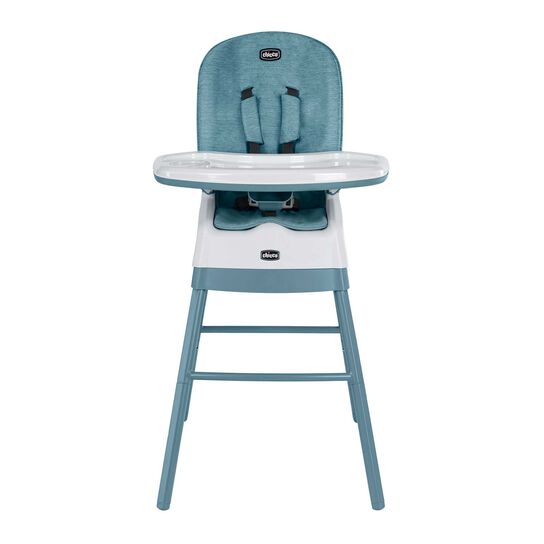 Chicco Stack Hi-Lo High Chair in Tide Front View image number 1