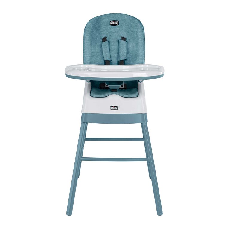 Chicco Stack Hi-Lo High Chair in Tide Front View