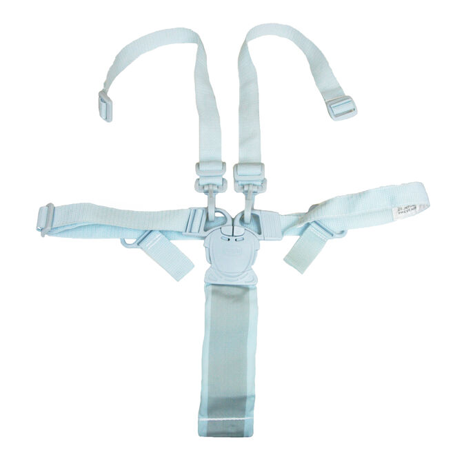 Replacement 5-point safety harness for Chicco Polly Highchair - Light Blue "Sea Dreams" image number 0