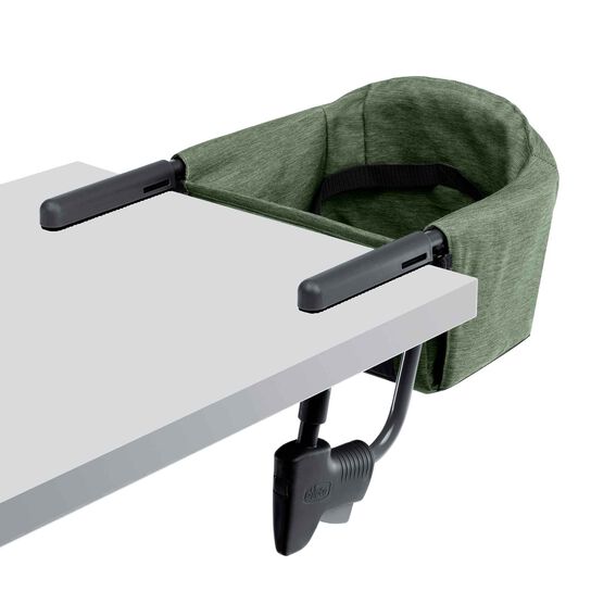 Chicco FastLock Hook-on Chair in Moss 3/4 Front View image number 2