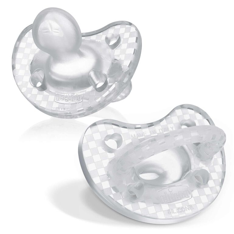 PhysioForma Luxe Orthodontic Silicone Pacifier in Crystal 16-24m (2pc)