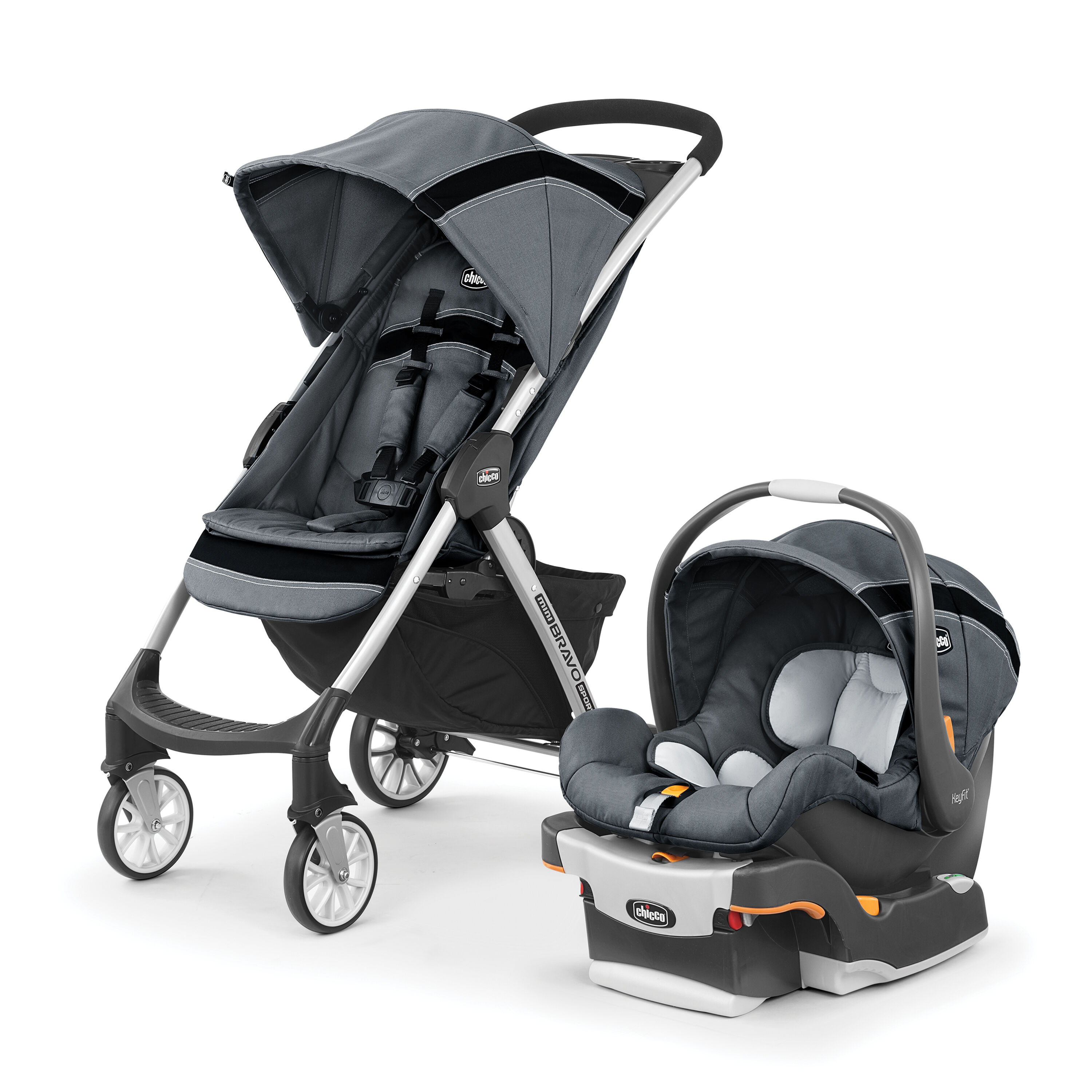 Chicco Mini Bravo Sport Travel System in the Carbon fashion image number 0