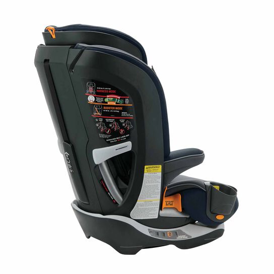 Chicco MyFit Harness and Booster Car Seat in Fathom 3/4 Back View image number 4