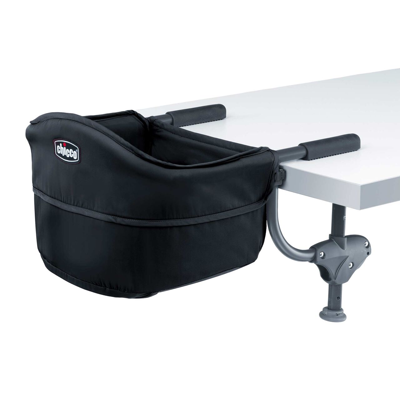 Chicco Caddy Hook-on Chair in Black Back Angle Profile image number 4