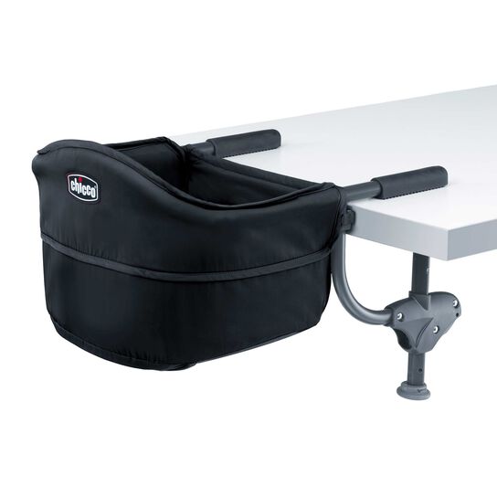 Chicco Caddy Hook-on Chair in Black Back Angle Profile image number 4