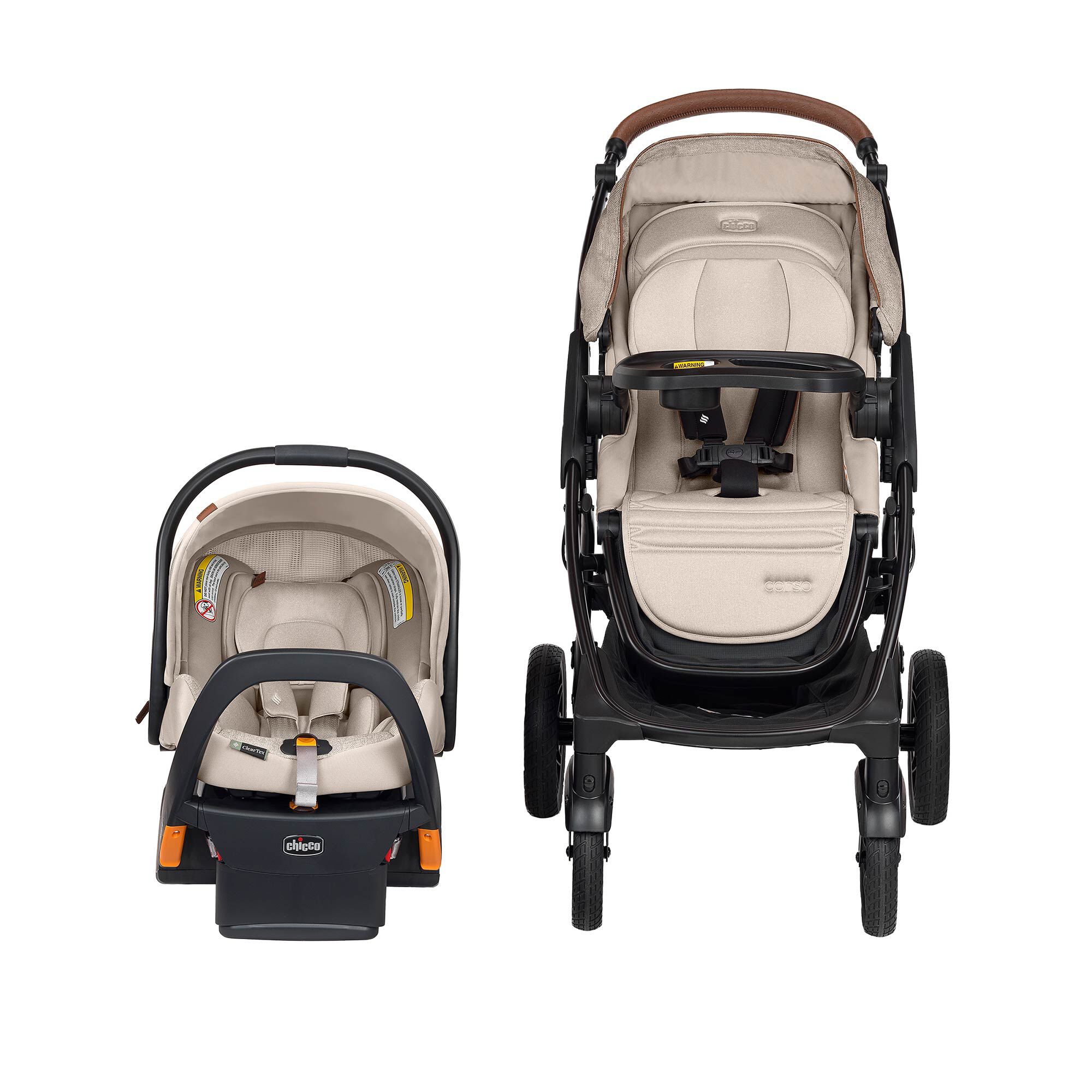 Corso Primo ClearTex Travel System - Hazelnut | Chicco