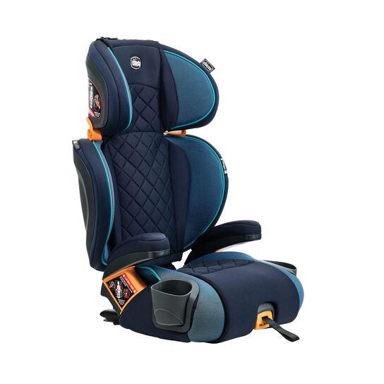 Chicco KidFit Zip Plus Car Seat in Seascape 3/4 Front View image number 2