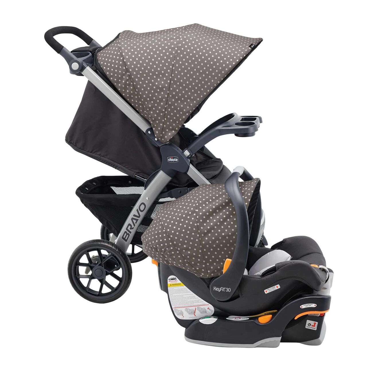 Chicco Bravo Trio Travel System in Calla Right View image number 3