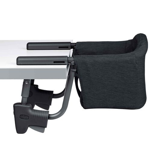 Chicco FastLock Hook-on Chair in Black Left Profile View image number 3