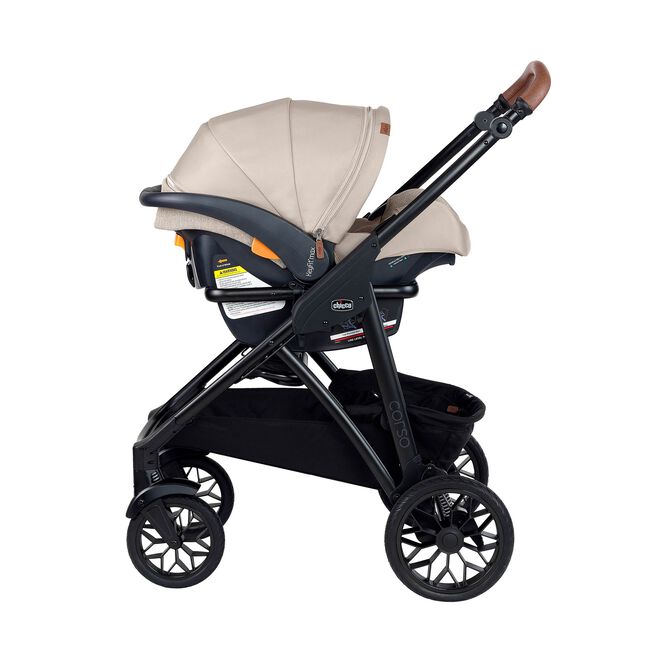 Chicco Corso Primo ClearTex Travel System in Hazelnut Left image number 6