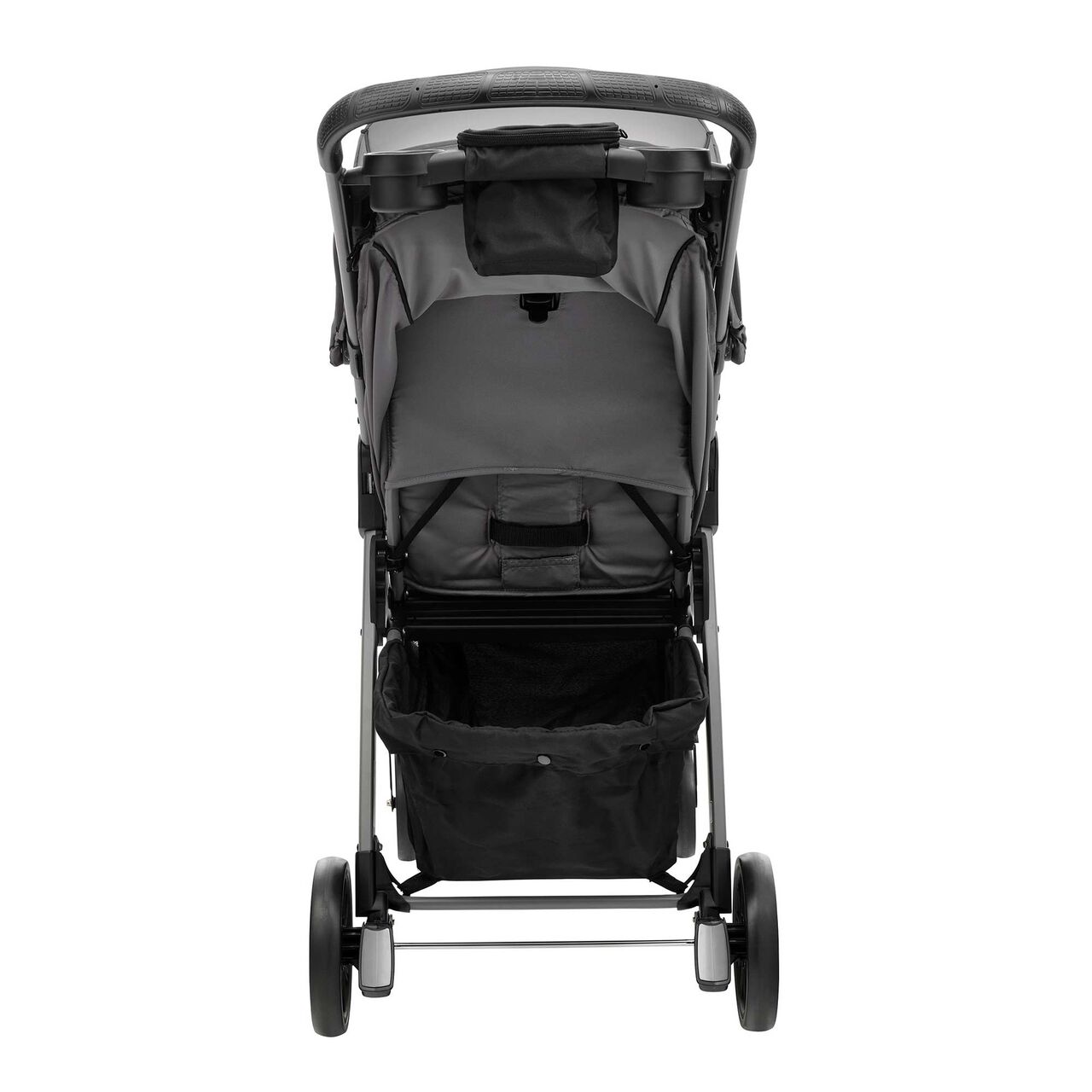 Chicco Mini Bravo Plus Stroller in Graphite Back View image number 5