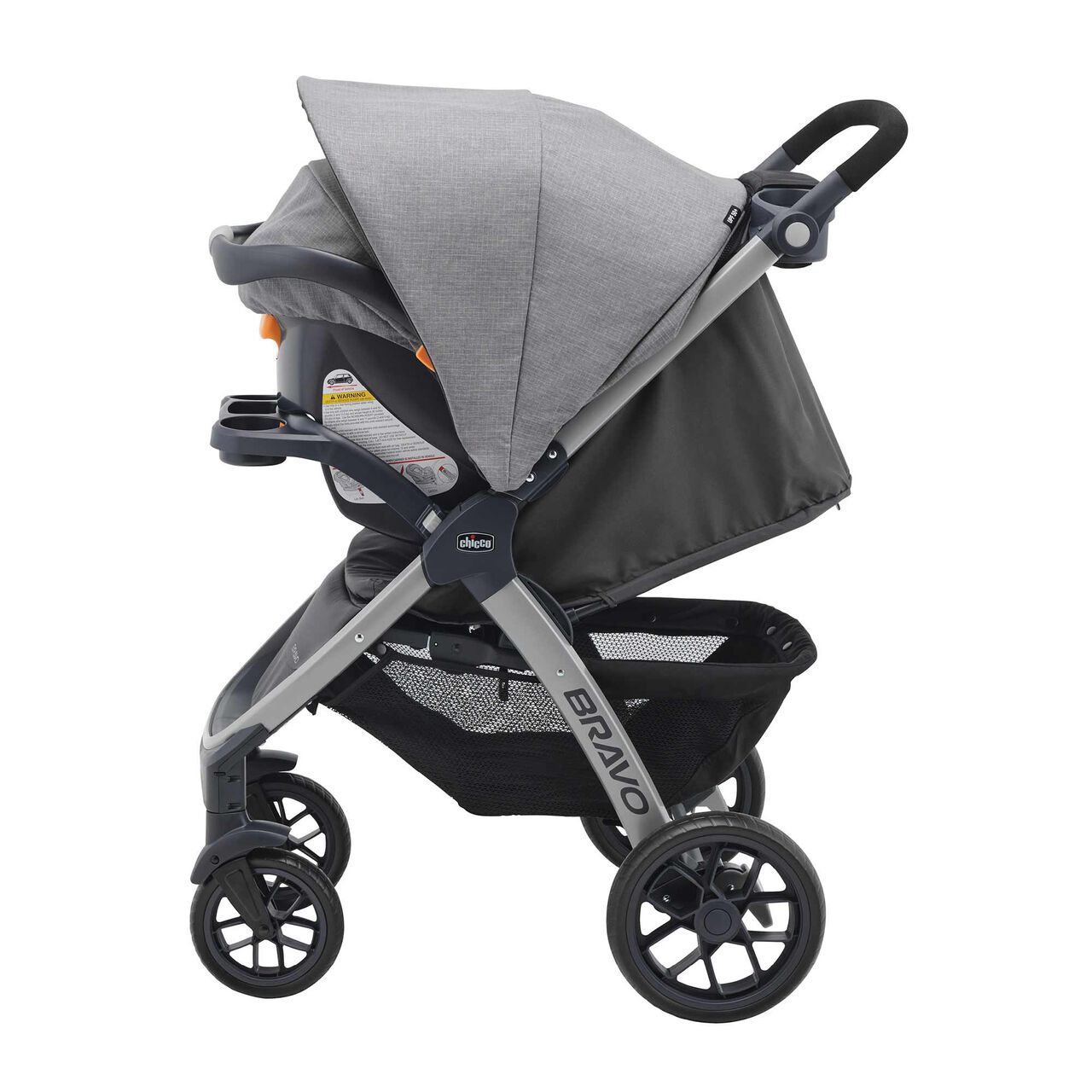 Chicco Bravo Trio Travel System in Parker Left View image number 6