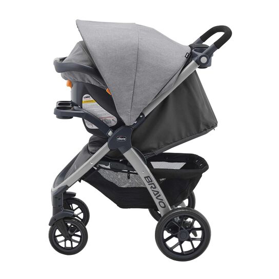 Chicco Bravo Trio Travel System in Parker Left View image number 6