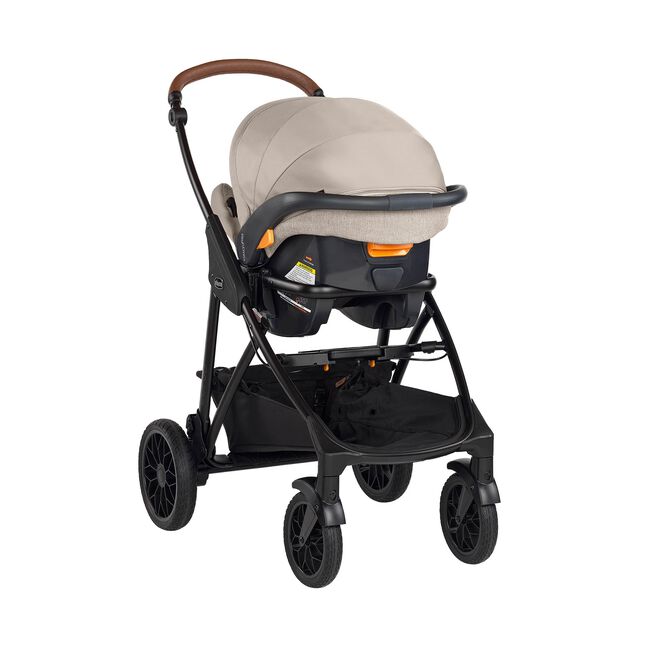 Chicco Corso Primo ClearTex Travel System in Hazelnut Front Right image number 2