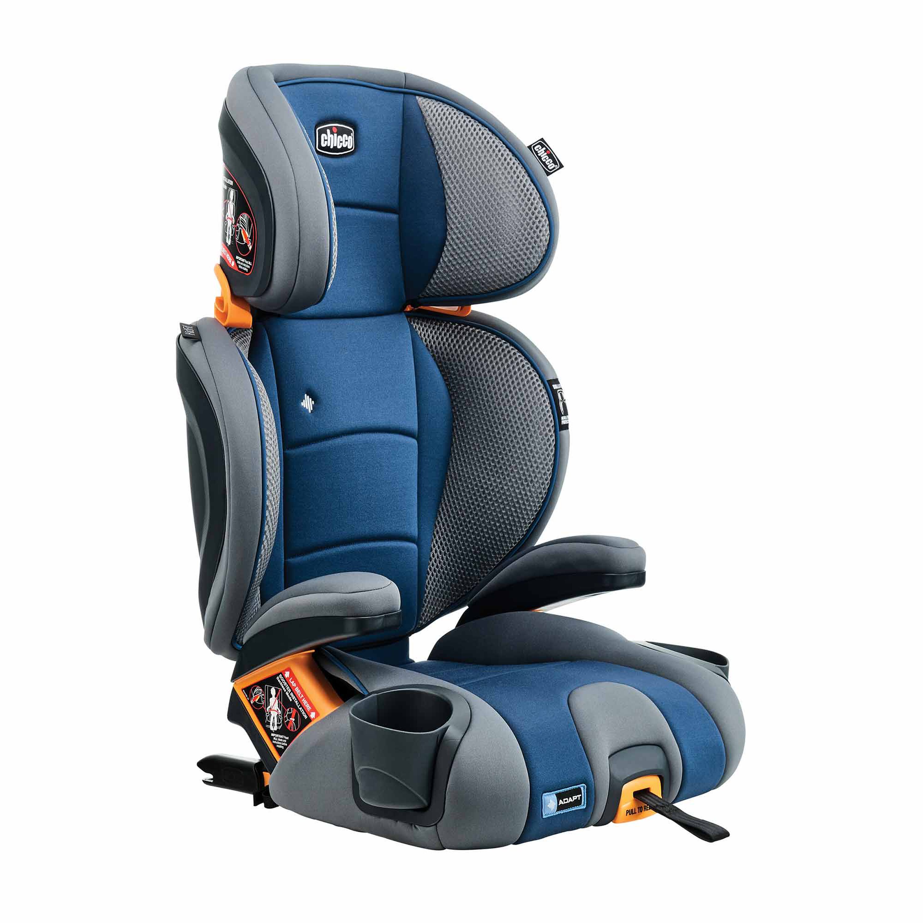Chicco KidFit Adapt Plus Car Seat in Vapor 3/4 Front View image number 2