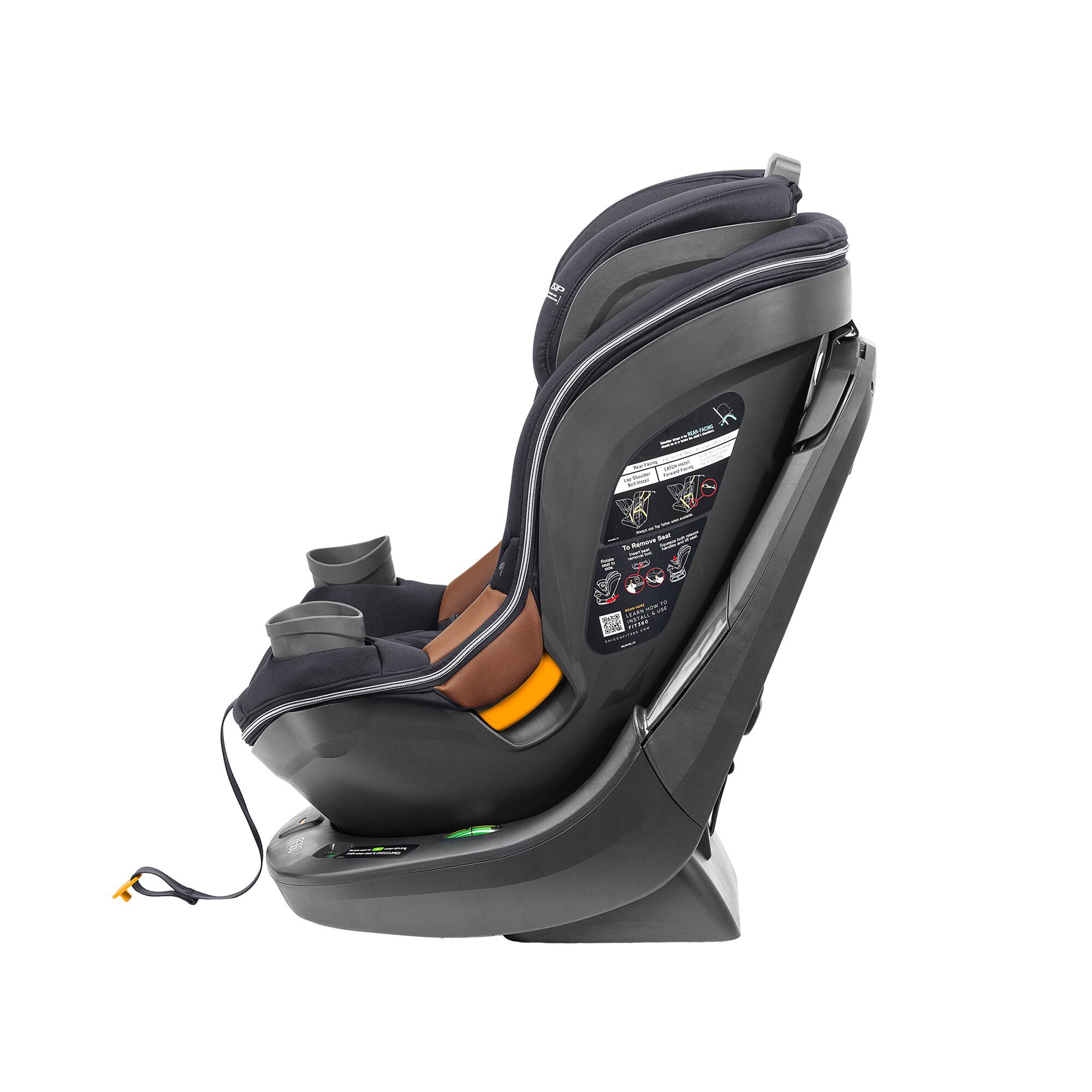Fit360 Zip ClearTex Rotating Convertible Car Seat - Jet | Chicco