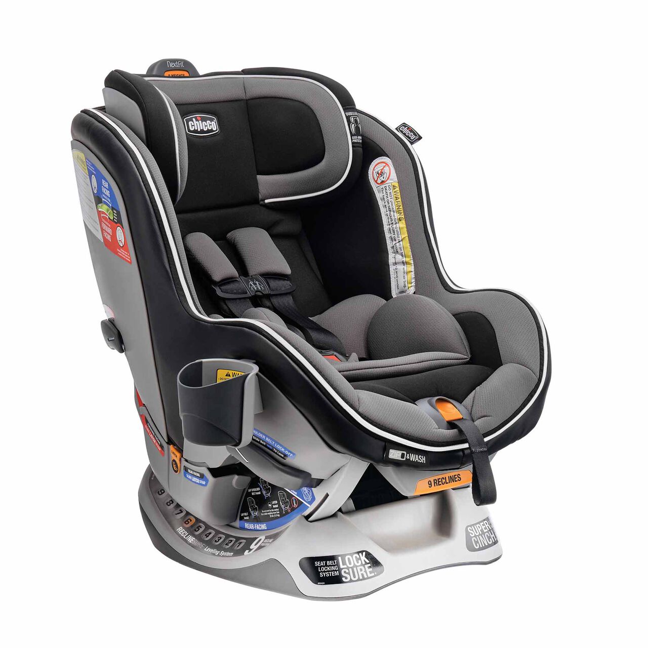 Chicco NextFit Zip Car Seat in Carbon Profile 3Q Front image number 2