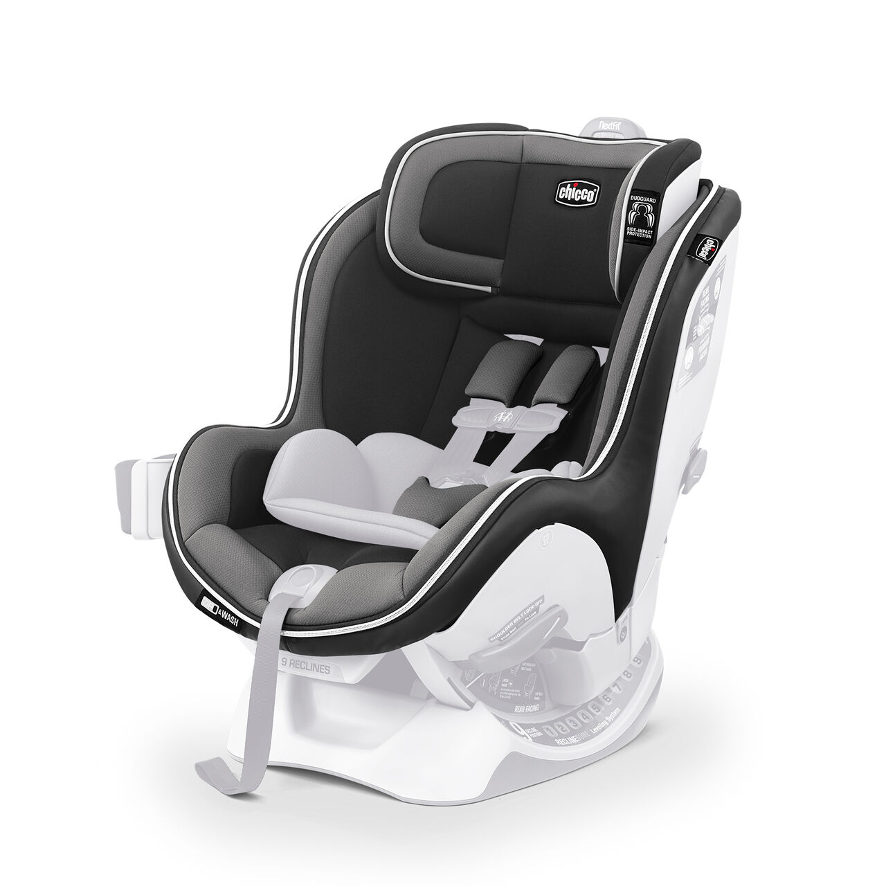 NextFit Zip Convertible Car Seat Cover Set - Carbon in  image number 0