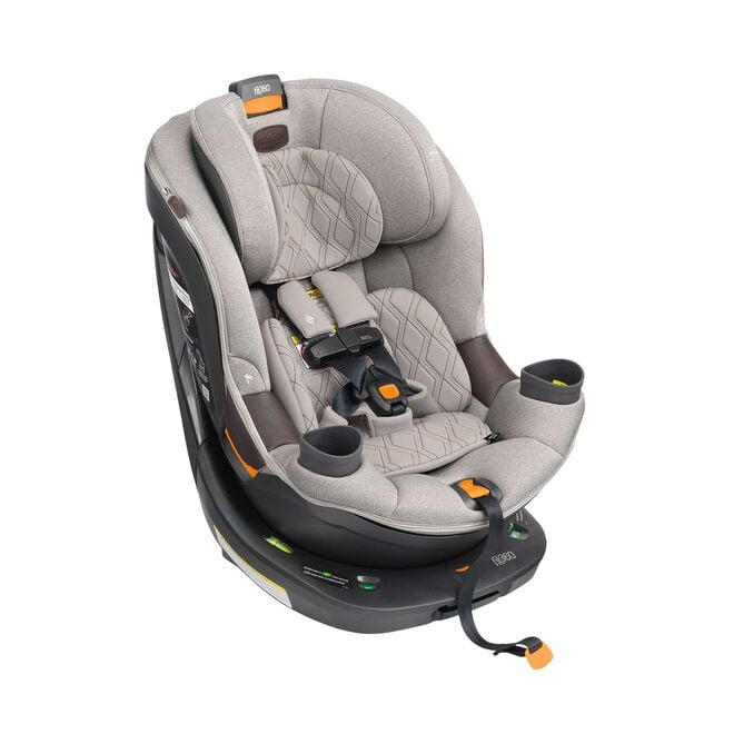 Chicco Fit360 Zip ClearTex Rotating Convertible Car Seat in Teak Right Front image number 2