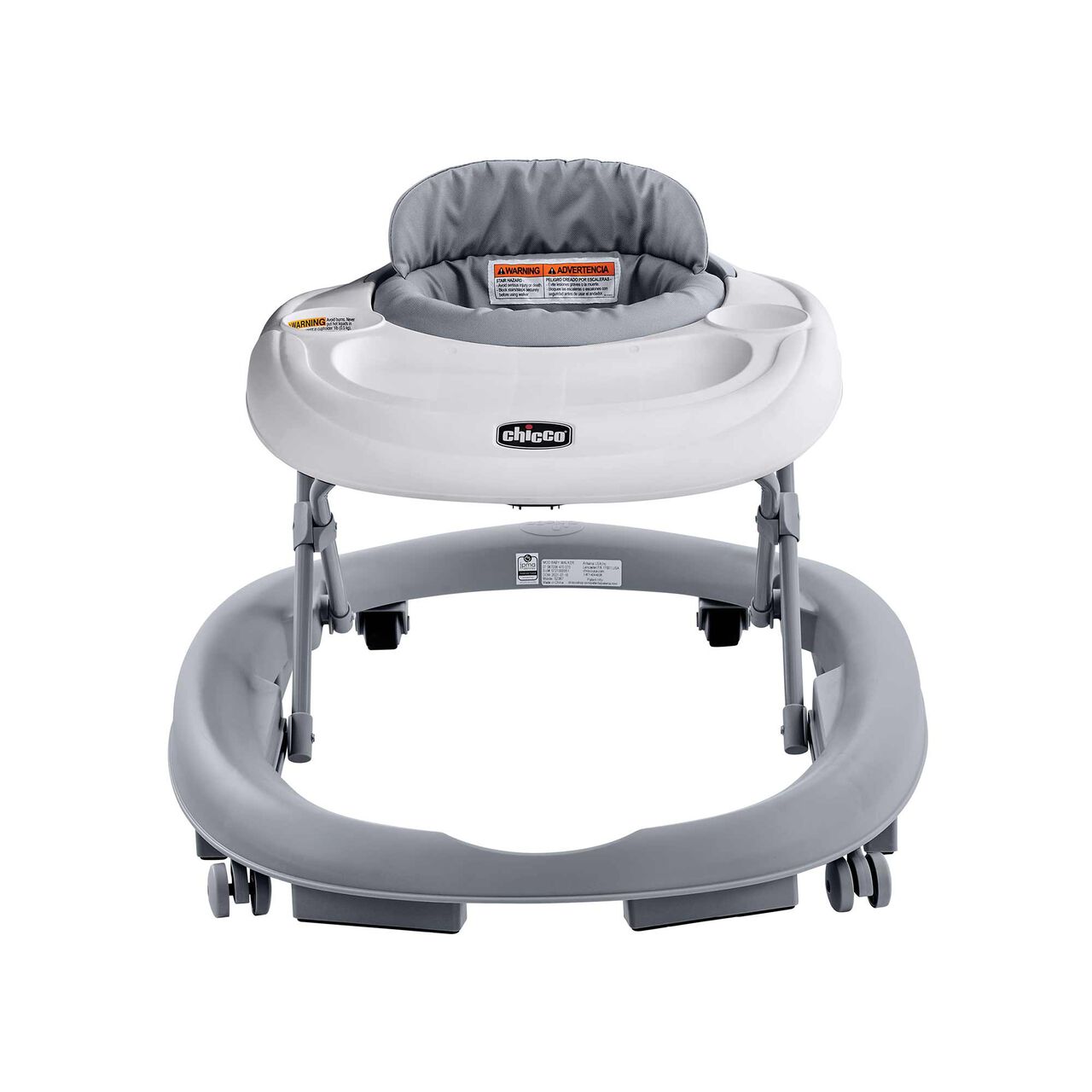 Chicco Mod Walker Infant Walker in Grey Front View image number 1