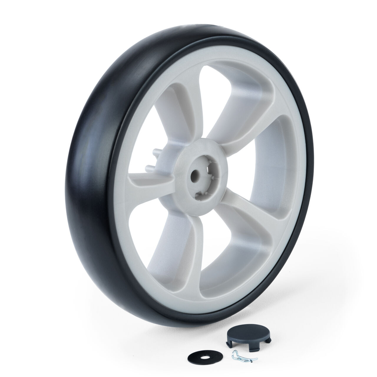 Viaro Stroller Rear Wheel - Silver in Silver image number 0