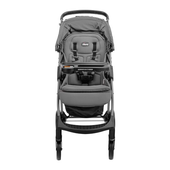 Chicco Mini Bravo Plus Stroller in Graphite Front View image number 1