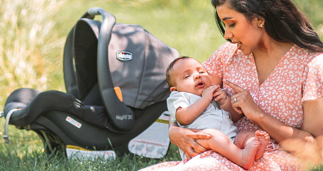 Mother and Baby with KeyFit 30 Car Seat