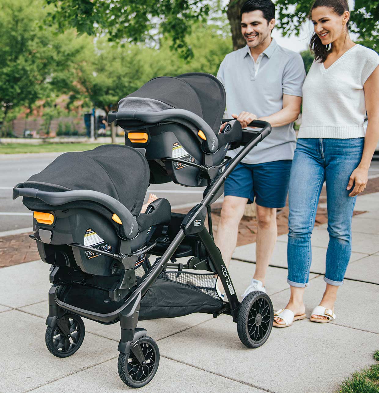 Toddler Stroller Easy Travel Double Stroller Zoe Twin Double Stroller  Forest Babylist Shop