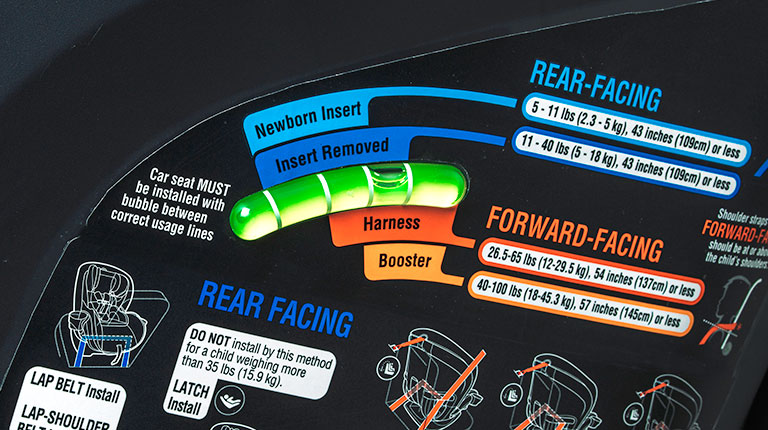 Chicco OneFit LX rear label image