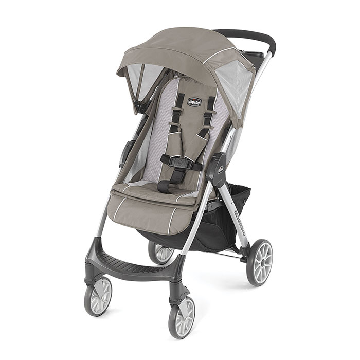 Chicco Mini Bravo Lightweight Stroller in Stone