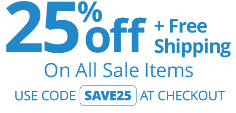 25% Off + Free Shipping On All Sale Items