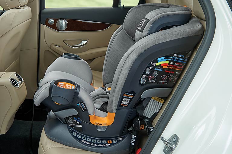 Place your OneFit Car Seat in Forward Facing Harness Mode