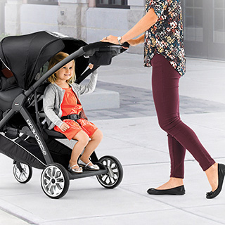 chicco sit and stand double stroller