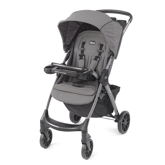Chicco Mini Bravo Plus Lightweight Stroller in Graphite
