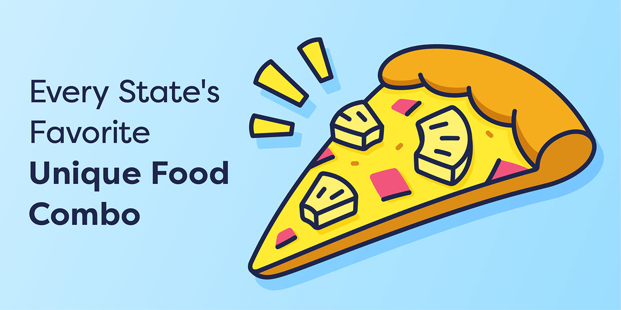 A header image for a blog about the unique food combinations Americans love