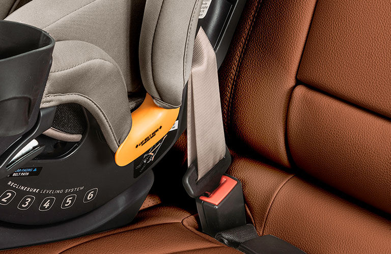 Chicco Fit3x Seat Belt Path Threaded and Buckled image