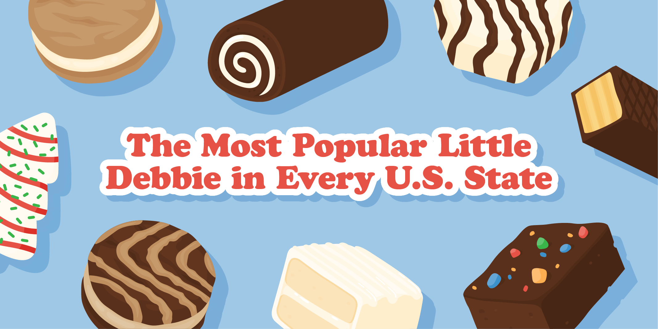A header image for a blog about Little Debbie popularity around the U.S.