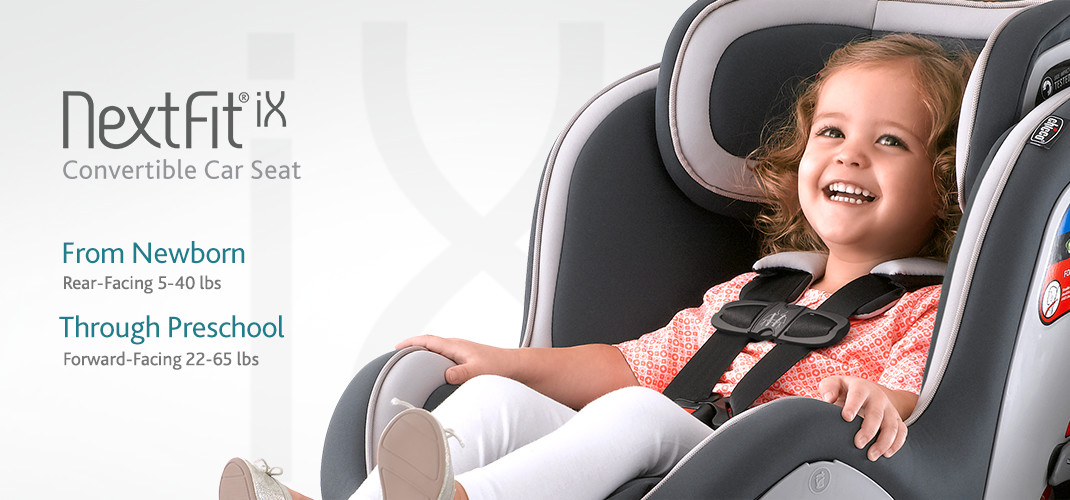 From Newborn through Preschool years, the NextFit iX convertible carseat is the easiest to install simply, accurately, securely.
