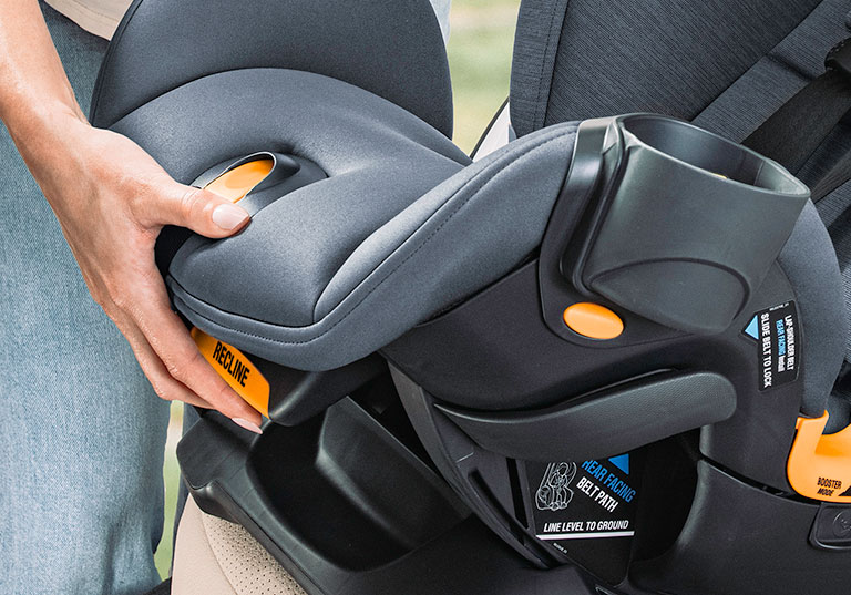 Chicco OneFit LX recline adjustment image