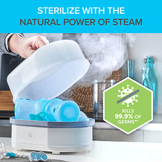 Sterilize With The Natural Power Of Steam