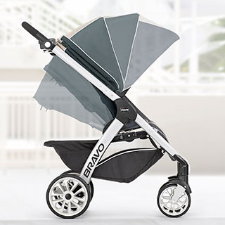 chicco bravo trio travel system champagne