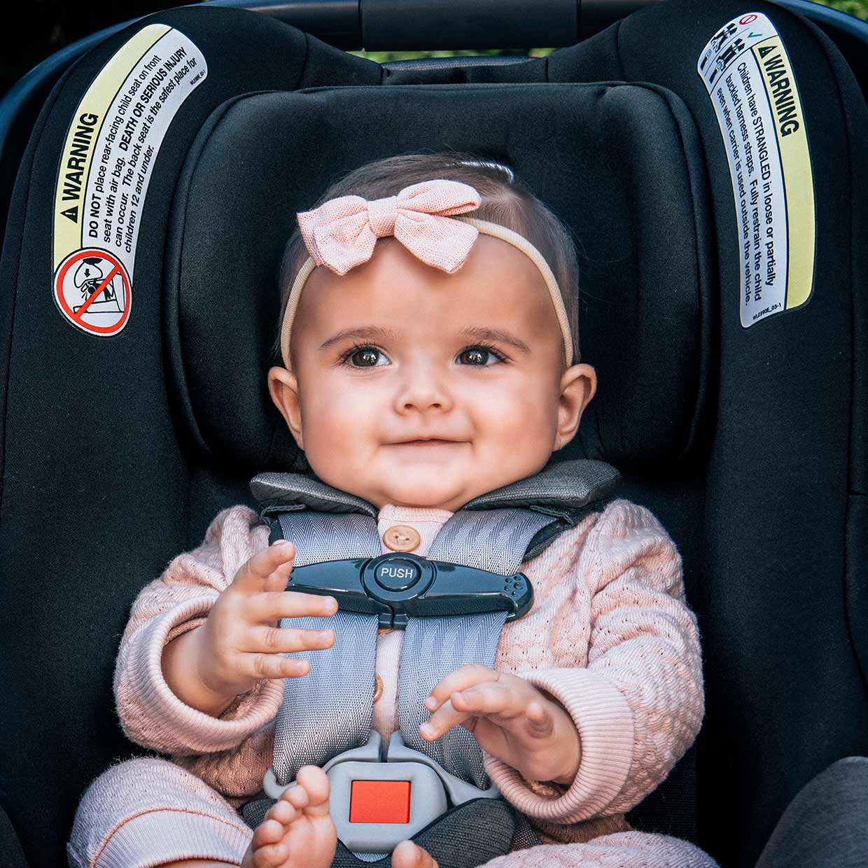 Newborn Infant in Chicco KeyFit Max ClearTex Car Seat image