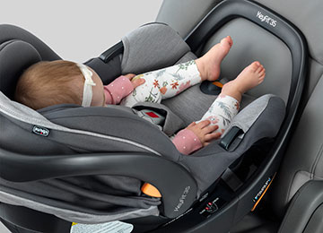 Infant car seat with more legroom