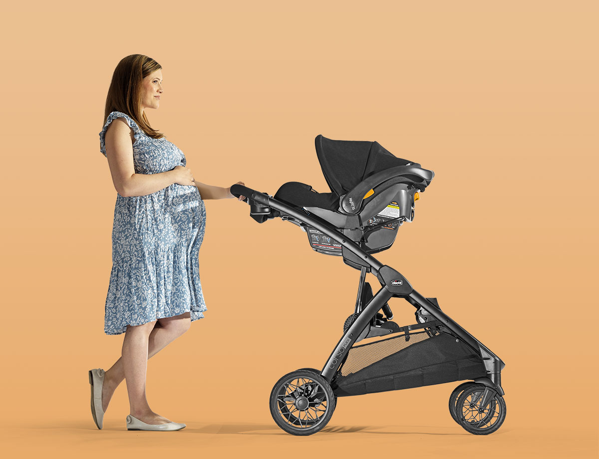 Chicco top stroller orange